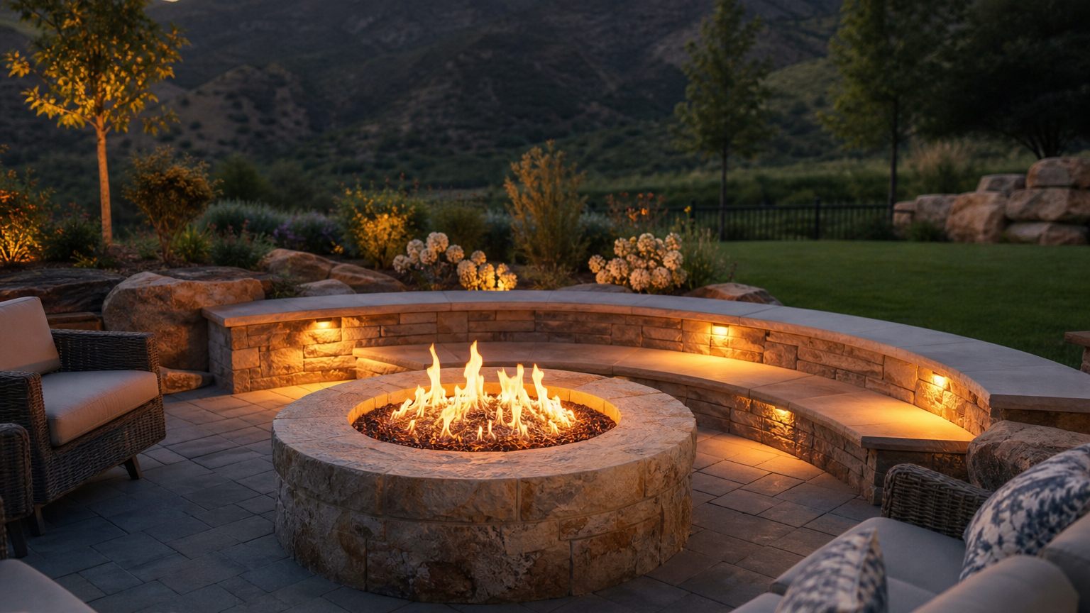 Fire Pit Installation in Utah